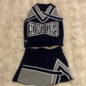 Kids Cheerleader Costume in Navy and Gray